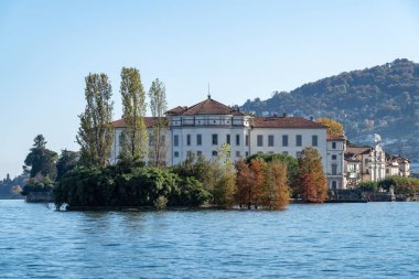 Bella adasındaki Borromeo Sarayı, Maggiore Gölü, İtalya