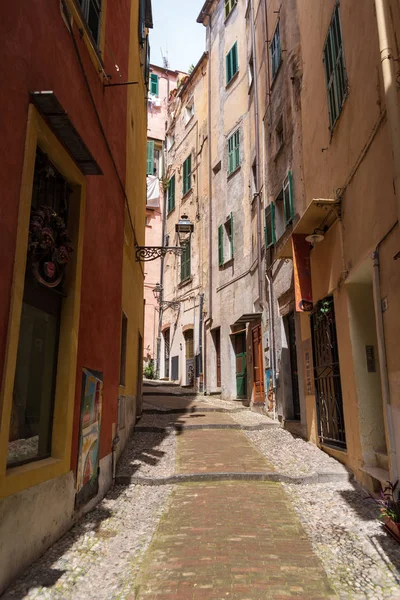 意大利桑雷莫老城的街景 — 图库照片