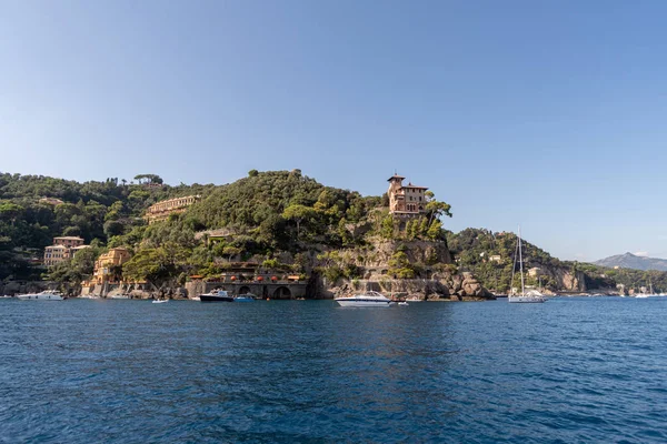 意大利Riviera，Tigullio湾落基海岸 — 图库照片