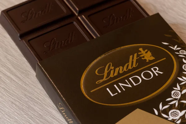 Lindt巧克力标志 图库图片