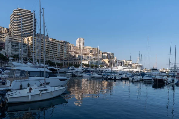 Monte Carlo e Port Hercules — Fotografia de Stock