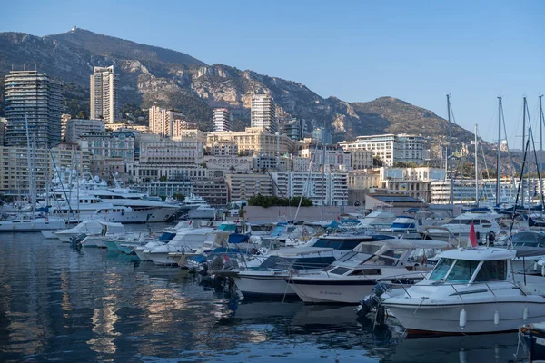 Monte Carlo i Port Herkules — Zdjęcie stockowe