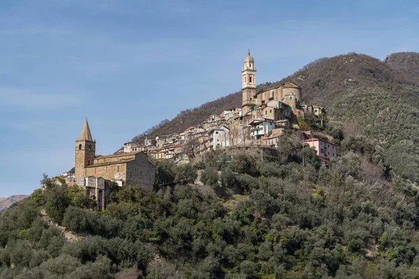 Montalto antiguo pueblo, región de Liguria, Italia —  Fotos de Stock