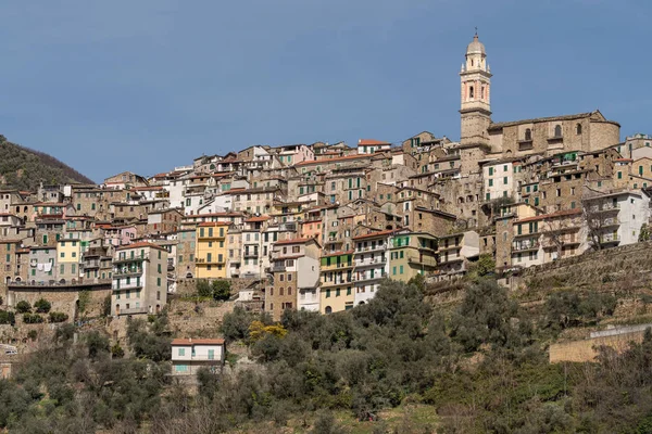 Montalto antiga aldeia, região da Ligúria, Itália — Fotografia de Stock