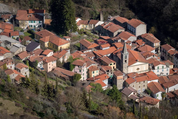 Molini di Triora antika byn, regionen Ligurien, Italien — Stockfoto