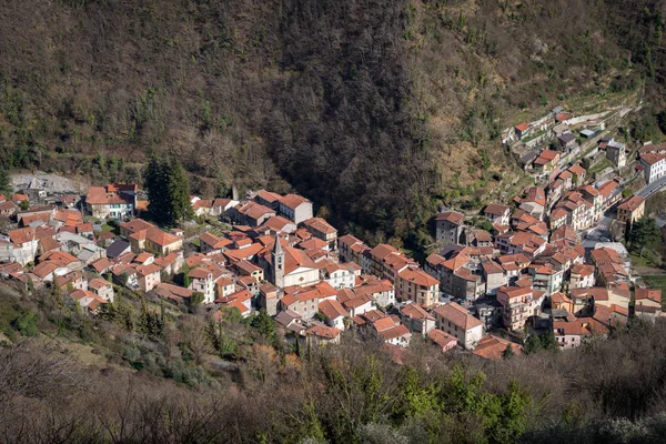 Molini di Triora antiguo pueblo, región de Liguria, Italia —  Fotos de Stock