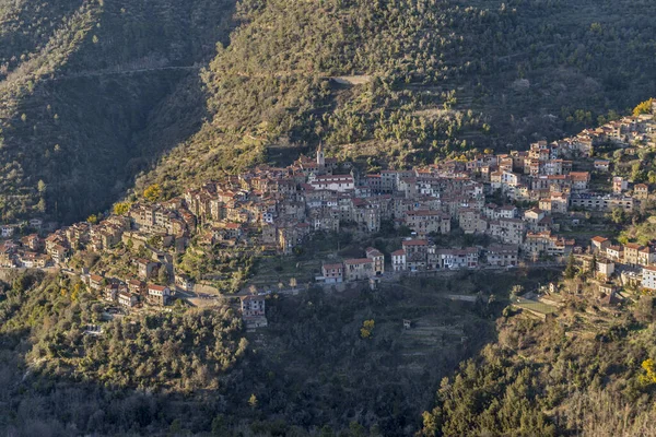 Albaricoque antiguo pueblo, Italia —  Fotos de Stock