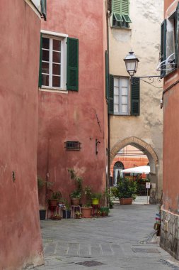 Finalborgo ortaçağ köyü, Liguria bölgesi, İtalya