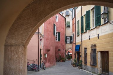 Finalborgo ortaçağ köyü, Liguria bölgesi, İtalya