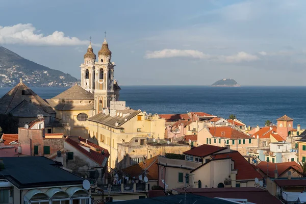 Laigueglia Stadt Meer Und Berühmtes Touristenziel Der Italienischen Riviera — Stockfoto