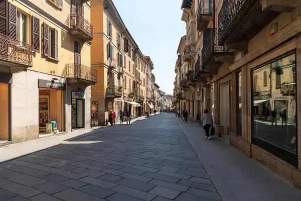 Pavia Italia Maggio 2018 Veduta Lungo Strada Del Centro Storico — Foto Stock