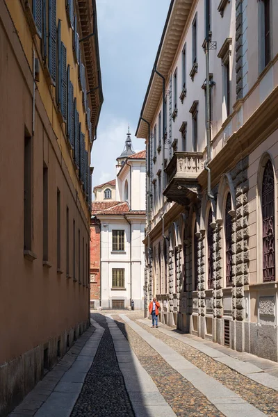 Pavie Italie Mai 2018 Vue Long Rue Dans Vieille Ville — Photo