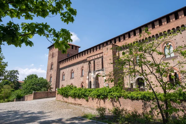 Pavia Itálie Května 2018 Hrad Visconti Století Pavii Lombardie — Stock fotografie