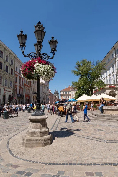 Lviv Ukraine Mai 2018 Blick Entlang Der Straße Der Altstadt — Stockfoto