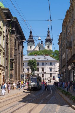 Lviv, Ukrayna - 29 Mayıs 2018: Batı Ukrayna 'nın en büyük şehridir.