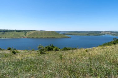 Dniester Nehri, Ukrayna, yüksek açılı görünüş