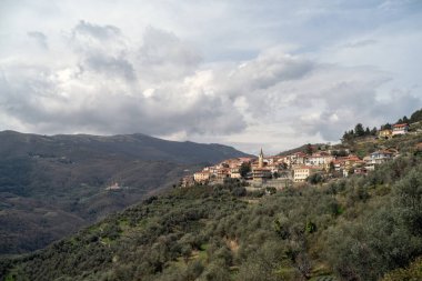 Cesio antik köyü, Imperia ili, Liguria bölgesi, Kuzey Batı İtalya