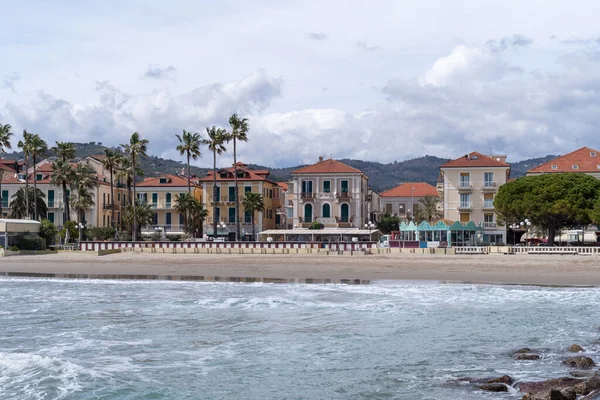 Primera Línea Mar Ciudad Turística Diano Marina Golfo Diano Provincia —  Fotos de Stock