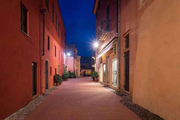 Night scene in Varigotti seaside village and tourist destination in Liguria region, Italy