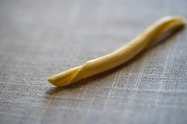 Italian Uncooked Dry Pasta Maccheroni Ferretto — Stock Photo, Image