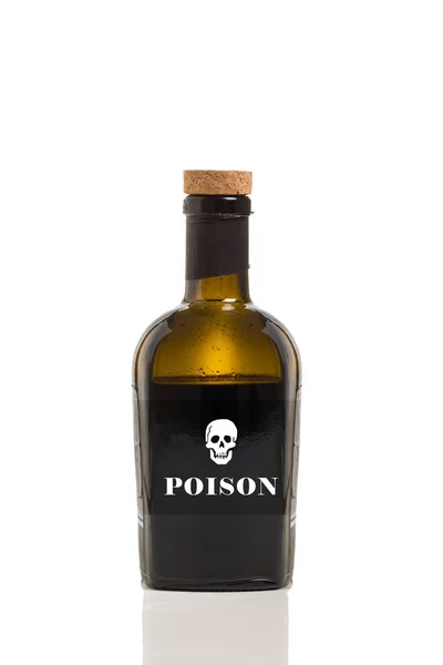 Poison Bottle Isolated White Background — Stock Photo, Image