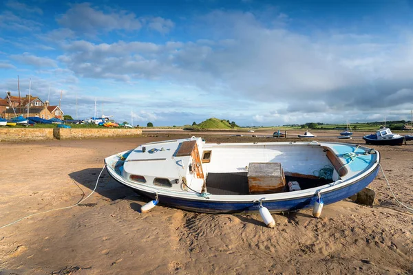 Niedrigwasser bei Alnmouth — Stockfoto