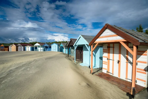 Capanne da spiaggia a West Wittering — Foto Stock