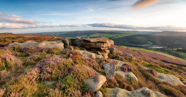 Derwent Edge v Peak District — Stock fotografie