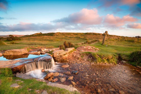 Beckamoor Cross sur Dartmoor — Photo