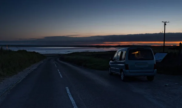 Midnight on Lindisfarne — Stock Photo, Image