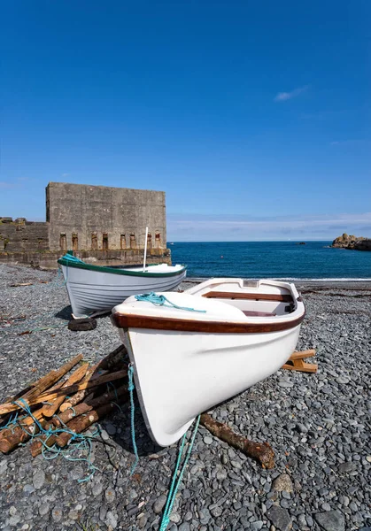Boats at Porthoustock — Stock Photo, Image