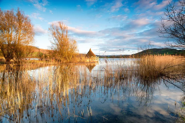 Walesiska Crannog — Stockfoto