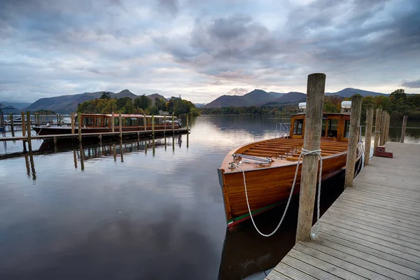 Wooden Boats at Keswick — Stock Photo, Image