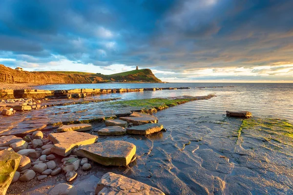 Golful Kimmeridge de pe Coasta Jurasică din Dorset — Fotografie, imagine de stoc