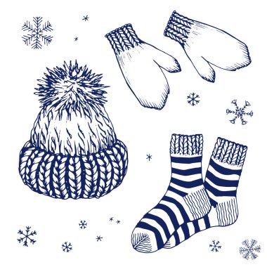 Elle örülmüş kıyafetler..