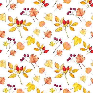 Dikenli ve dutlu kusursuz desen.