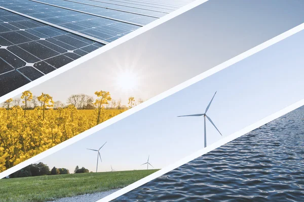 Doğal enerji kaynakları kolaj