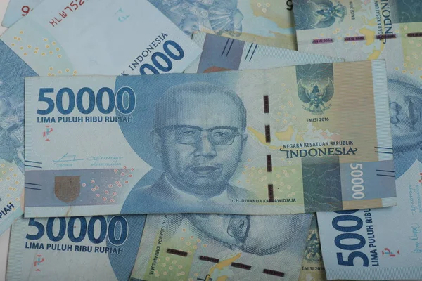 Rupiah Valute Indonesiane Denaro Commercio Mercato Qui — Foto Stock