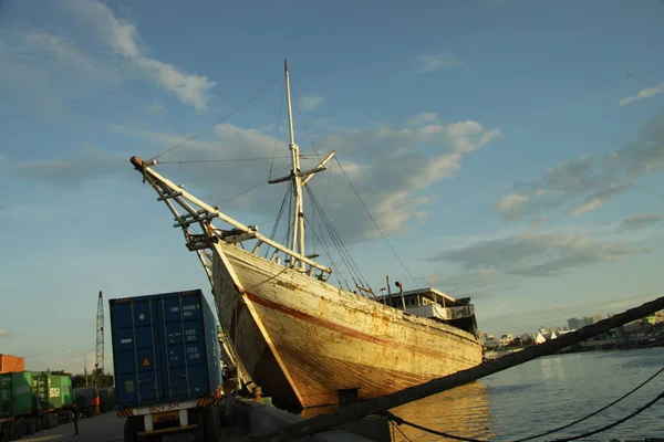 Kapal Kayu Berlabuh Pelabuhan Sunda Kelapa Jakarta Jakarta Mei 2019 — Stok Foto