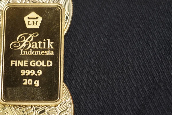 Pure Gold Bar One Best Choiche Investment Jakarta November 2019 — Stock Photo, Image