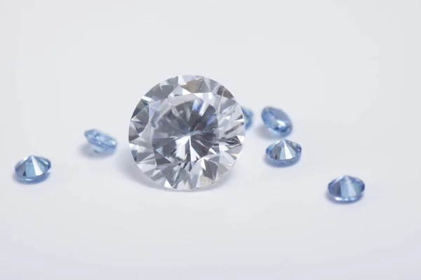 Close Tiro Cor Bonita Cristal Zircônia Contas Diamante Para Jóias — Fotografia de Stock