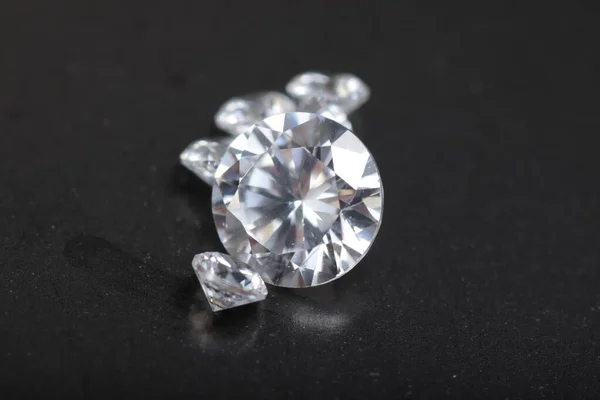 Primer Plano Hermoso Color Cristal Zirconia Perlas Diamantes Para Joyas — Foto de Stock