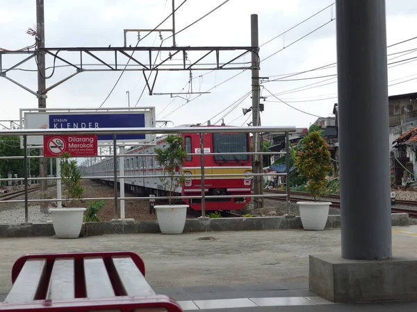 Krl Kereta Rel Listrik Jakarta Endonezya Jakarta Toplu Taşıma Araçlarından — Stok fotoğraf