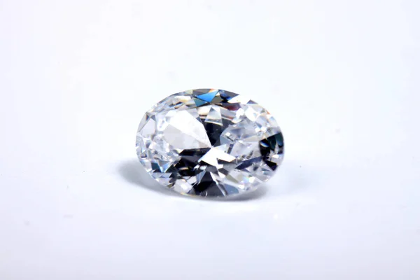 Briliant Sparkling Clear Diamond Close Shoot Isolated Background — 스톡 사진