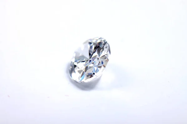 Briliant Sparkling Clear Diamond Close Shoot Isolated Background — ストック写真