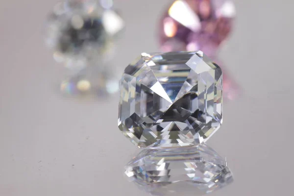 Belle Couleur Cristal Zircone Perles Diamant Pour Bijoux — Photo