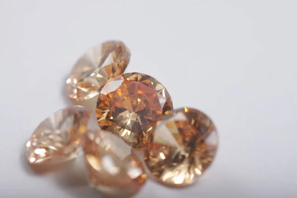 Close Shot Beautiful Multi Color Crystal Zirconia Diamonds Beads Jewelry — 스톡 사진