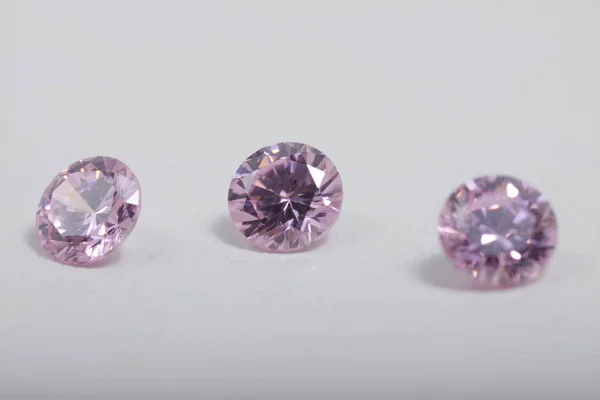 Primer Plano Hermosas Cuentas Diamantes Zirconia Cristal Multicolor Para Joyas —  Fotos de Stock