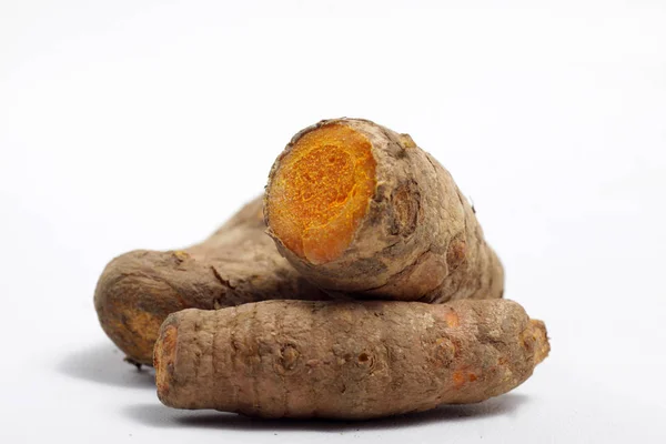 Nahaufnahme Von Kräutern Ingwer Tumeric Galgant Zitronengras Das Zum Kochen — Stockfoto