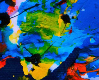 Yüksek kalite detaylı yakın çekim dokusu. Petrolde makro arka plan. Kuru fırça darbeleri. Harika bir arka plan. Klasik resim tarzında mükemmel desen.